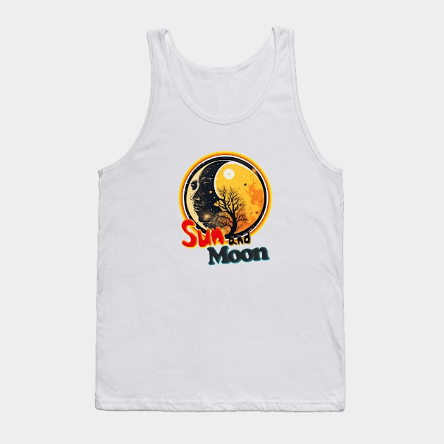 Sun and Moon Tank Top by M4Dshop